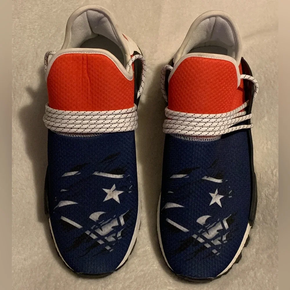 New England Patriots Red, White & Blue Size 45 so 11, 11.5, 12 Shoes - Picture 1 of 11